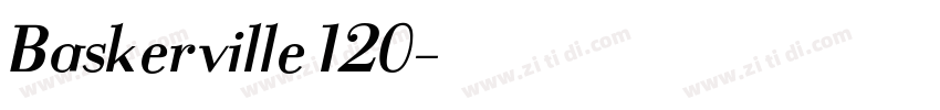 Baskerville 120字体转换